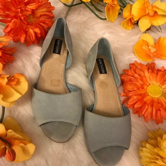 Adam Tucker Pastel Blue Flats - Picture 5 of 7